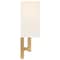 Access Lighting Mid Town, 2 Light LED Wall Sconce, Antique Brushed Brass Finish, Fabric 64062LEDDLP-ABB/WH - alternate 2